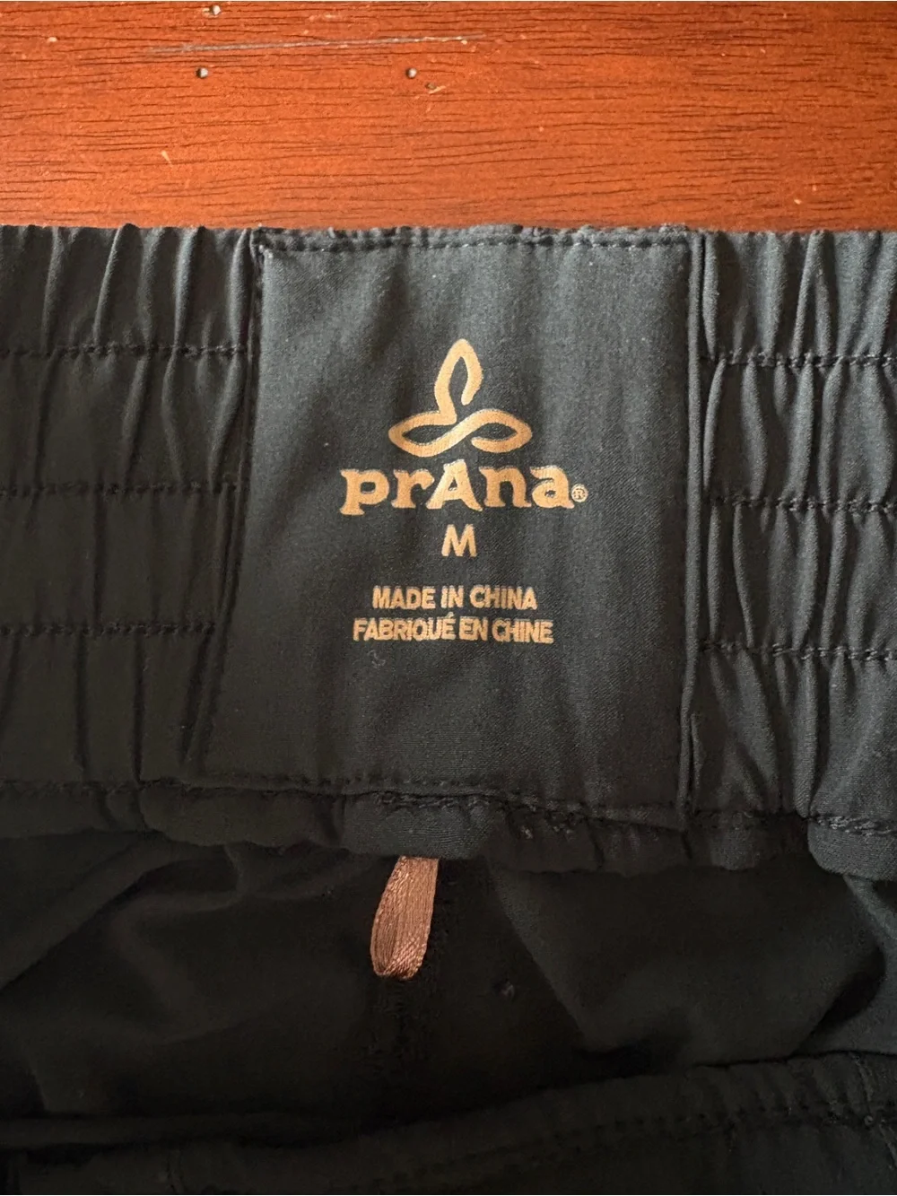 Prana Black Drawstring Tie Ankle Joggers | M | lounge athletic everyday errands